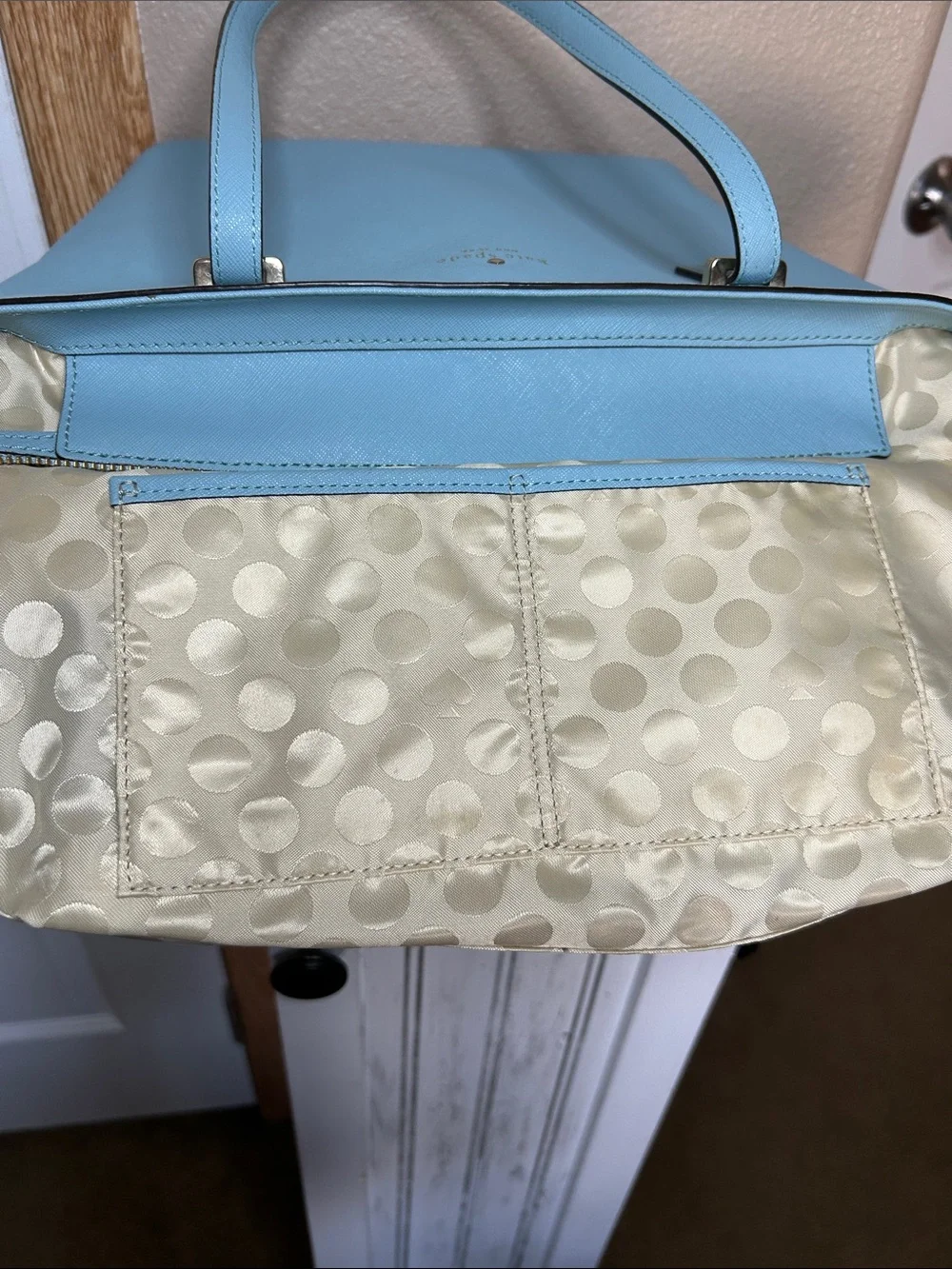 Kate Spade Cedar Street Mini Harmony Tote Atollblue Saffiano Leather